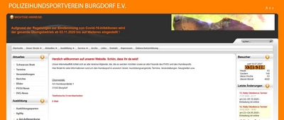 Homepage PHSV alt